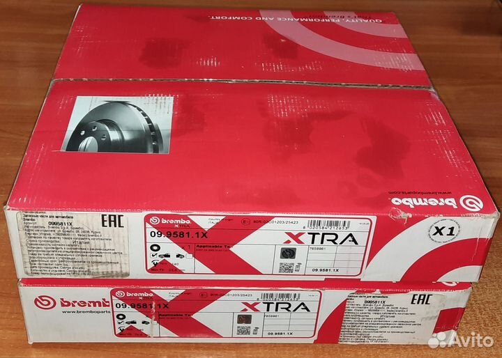 Комплект (2шт.) Передних тормозных дисков BMW e83