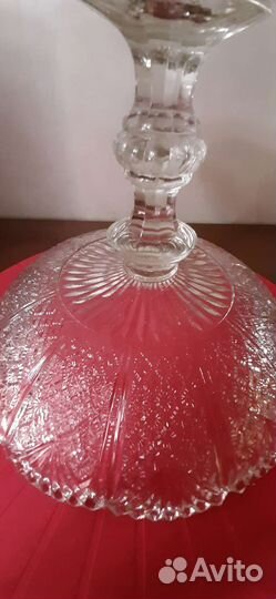 Ваза для фруктов хрусталь СССР