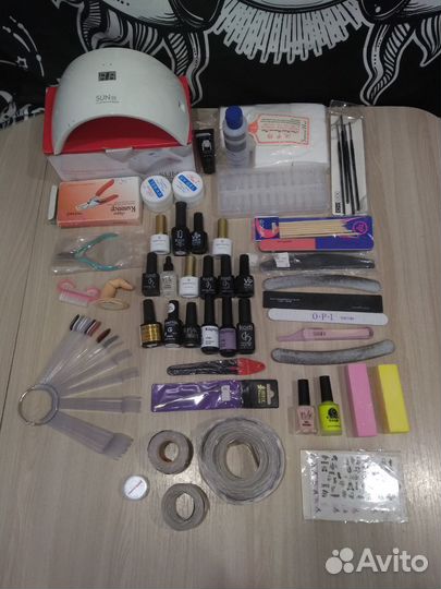 Набор для маникюра и наращивания ногтей