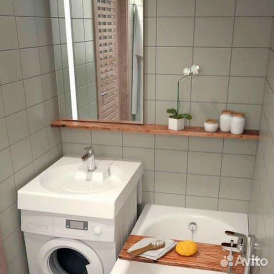 Столешницы в ванную над стиральной машиной