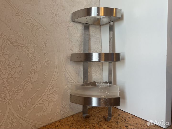 Угловая полка в ванную икеа brogrund