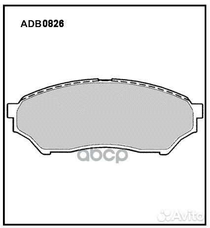 Колодки тормозные дисковые перед ADB0826 AL