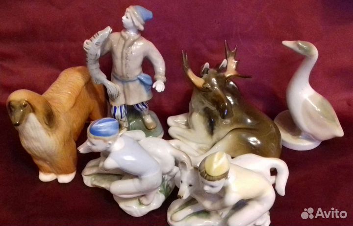 Фарфоровые статуэтки времен СССР