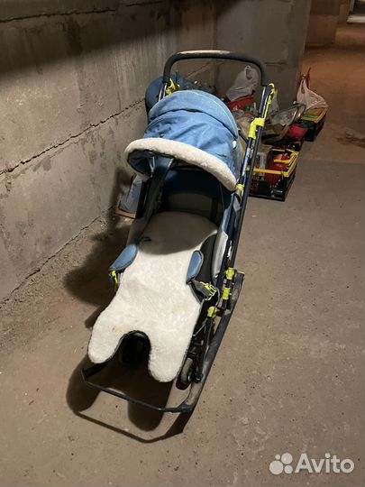 Детские санки коляска бу