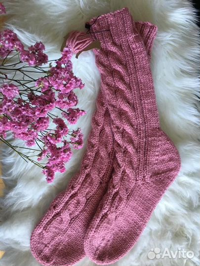 Вязанные носки ручной работы