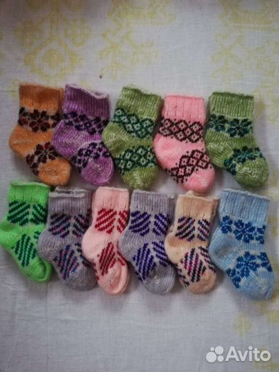 Носки и пенетки детские, шерстяные