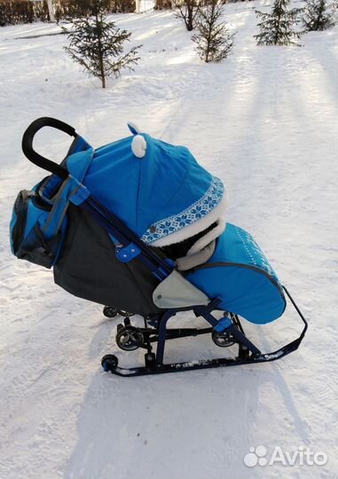 Детские санки коляска