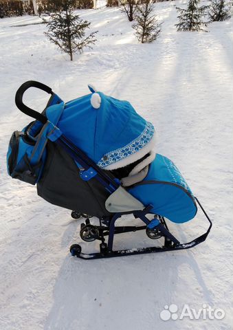 Детские санки коляска