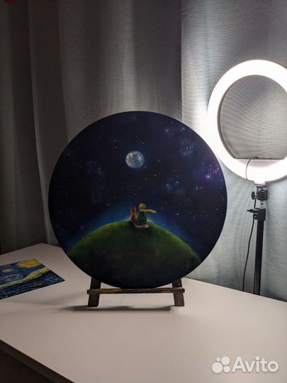 Картина маслом на холсте Маленький принц карт