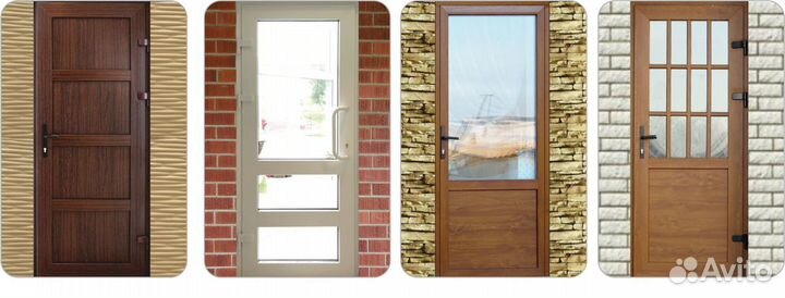 Пластиковая дверь 127х200