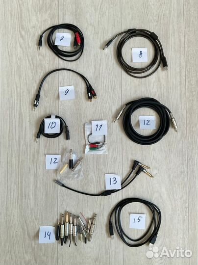 Кабели Xlr rca jack 3,5 jack 6,3 trrs klotz usb