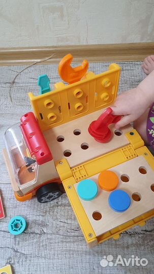 Детский набор инструментов конструктор машинка