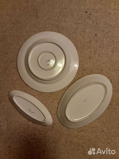 Фарфоровые тарелки/блюда. 3 штуки цена за все