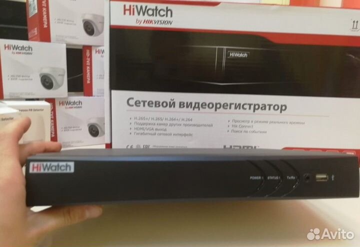 POE 4х кан IP видеорегистратор DS-N304P(C) HiWatch
