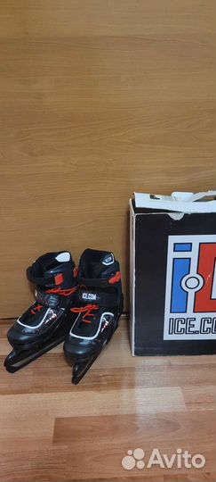 Коньки хоккейные р 30-33 раздвижные