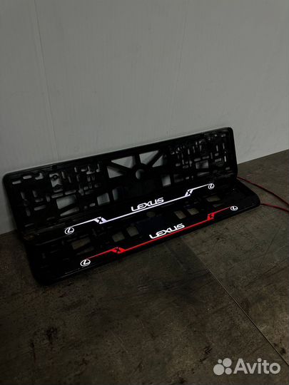 Рамка номерного знака лед подсветка