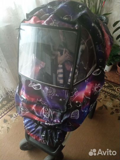 Дождевик на коляску универсальный пупс земли