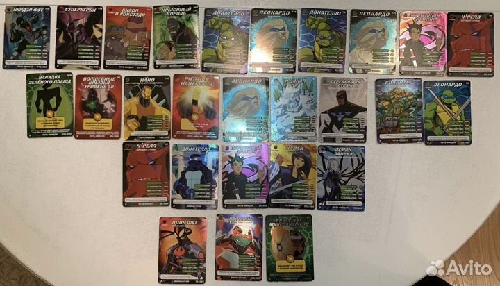 Карточки «Черепашки нинздя: Боевая Четверка»