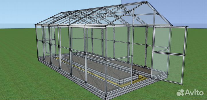 Теплица Домиком 3х6 Сибирячка