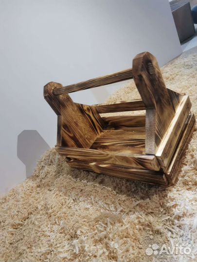 Коробка подарочная деревянная из массива сосны