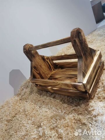 Коробка подарочная деревянная из массива сосны