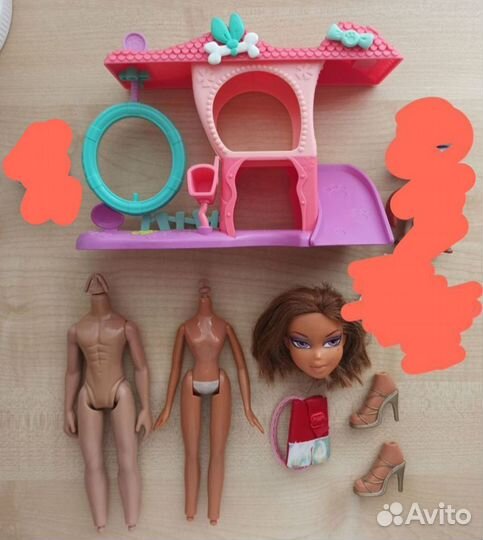 Домик littlest pet shop, тела голова вещи братц