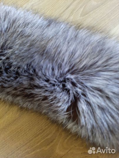 Мех чернобурки воротник
