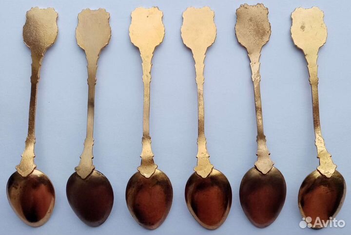 Ложки чайные эмаль. Кисловодск. СССР