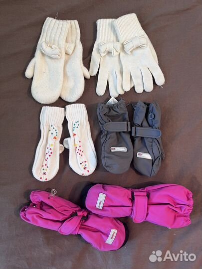 Шапка варежки детские