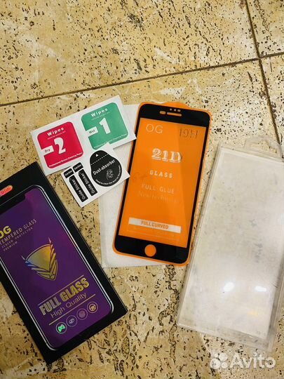 Зашитное стекло на iPhone 6/6s plus