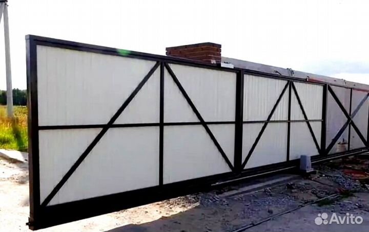 Откатные ворота прочные