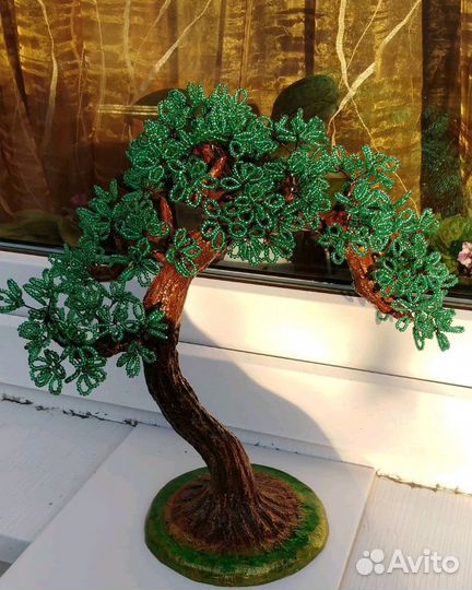 Деревья из бисера