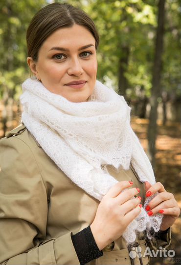 Пуховой платок/шаль