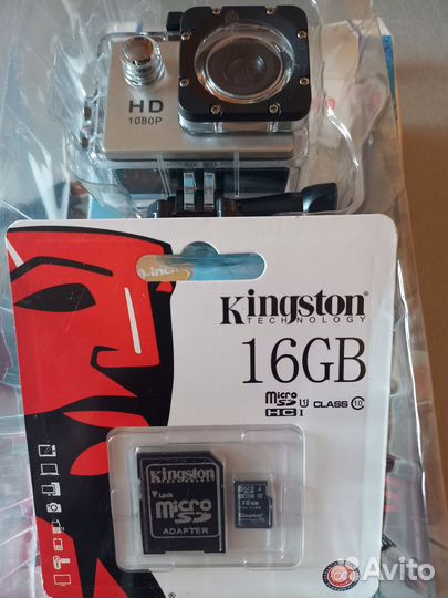 Экшн камера Sports Cam Waterproof Full HD 1080p