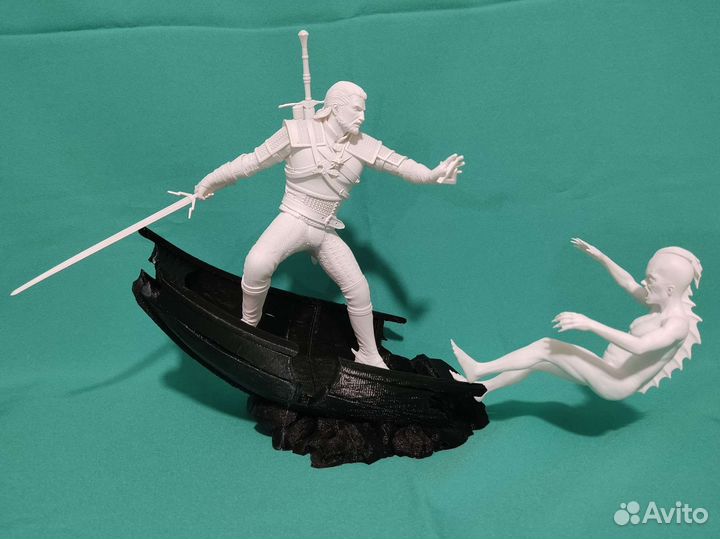 Witcher Ведьмак фигурка Геральт 28 см диорама