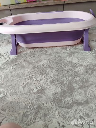 Ванночка для купания складная с термометром