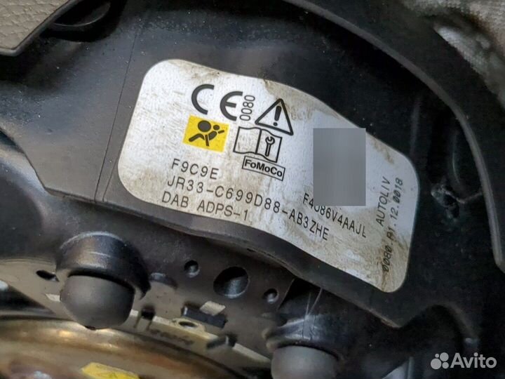 Подушка безопасности водителя Ford Mustang 2017, 2