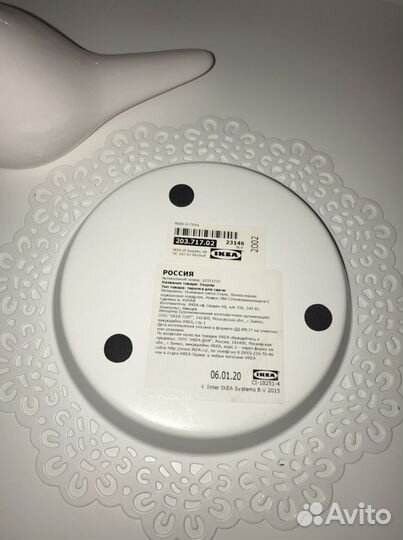 IKEA тарелка для свечи