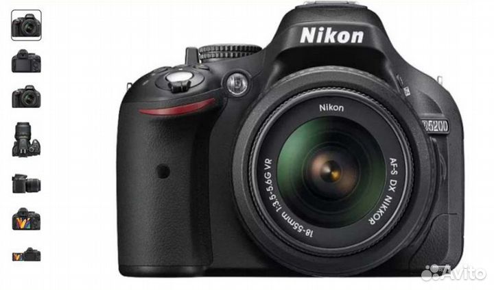 Фотоаппарат nikon d 5200 с объективом kit 18-55 VR