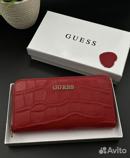 Кошелек guess натуральная кожа