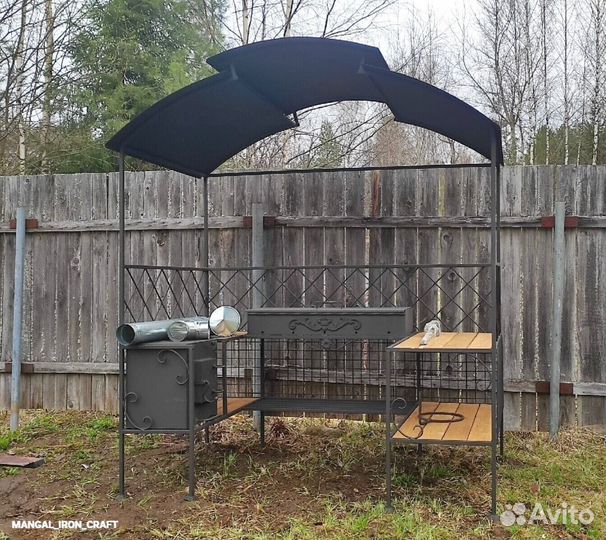 Беседка с мангалом