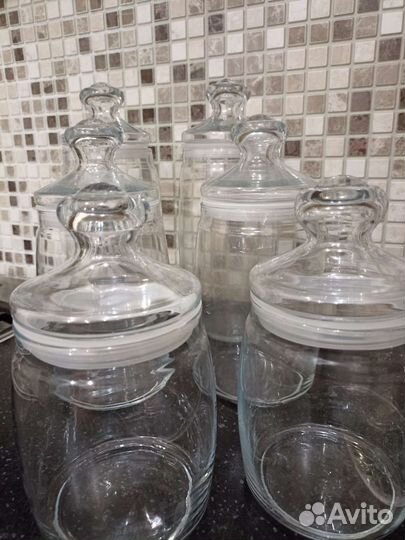 Стеклянные банки для сыпучих продуктов