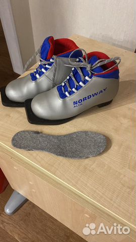 Лыжи детские с ботинками 34