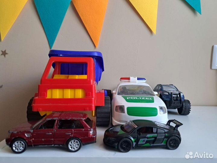 Эвакуатор, детские машинки, синий трактор