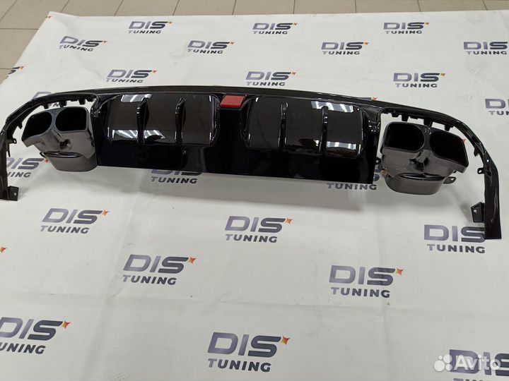 Диффузор + насадки Mercedes W222 brabus