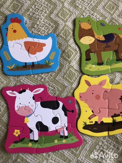 Детские пазлы, игры и развивающие карточки