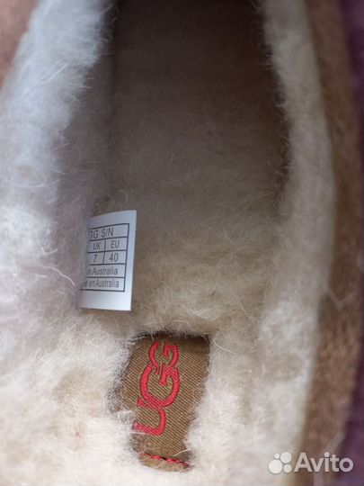 Меховые тапочки ugg