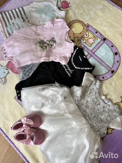 Большой пакет вещей на девочку 68-74(бренд) 25 шт