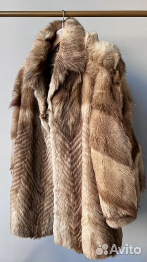 Шуба винтажная из меха лисы