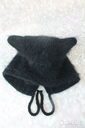 Коточепчик женский вязаный пушистый